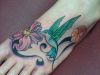 hummingbird tat with daisy